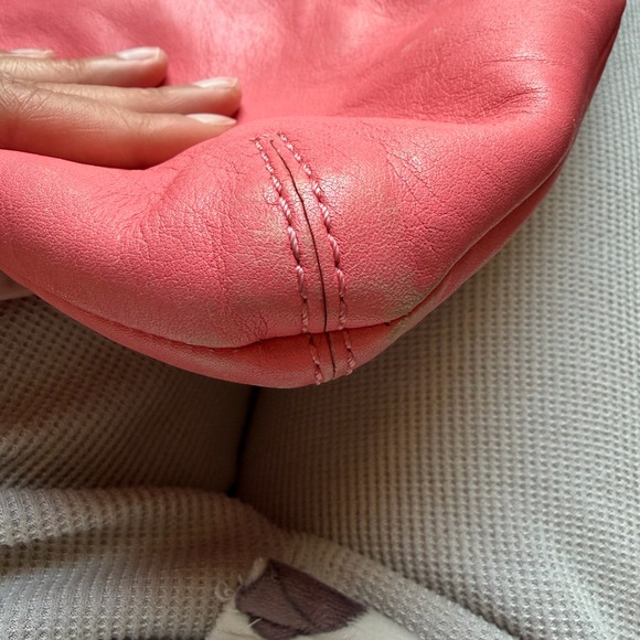 Coach Coral and Pink Leather Tote - Picture 9 of 10